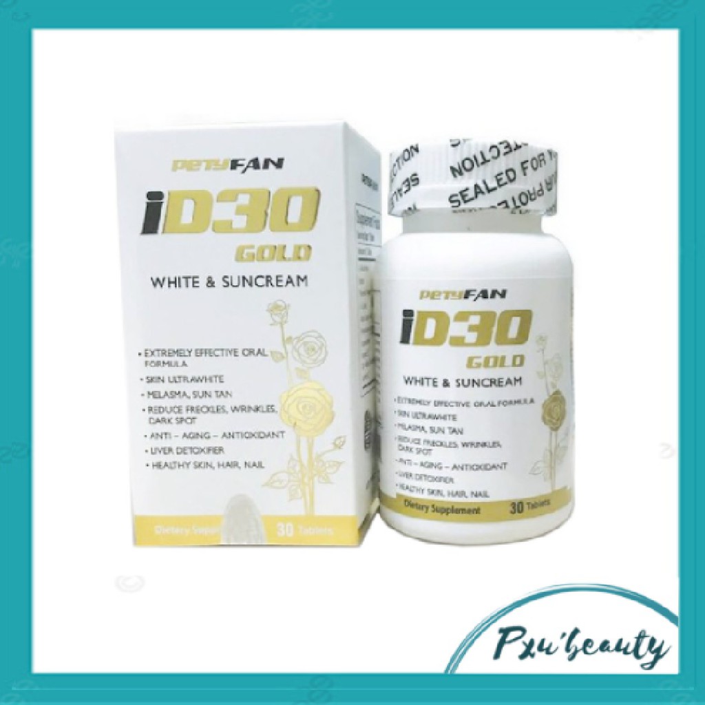 VIÊN UỐNG TRẮNG DA CHỐNG NẮNG ID30 PETYFAN