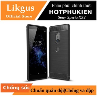 Ốp lưng chống sốc Sony Xperia XZ2 hiệu Likgus (chuẩn quân đội, chống va đập, chống vân tay) - Hàng chính hãng