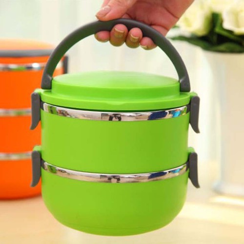 HỘP ĐỰNG CƠM GIỮ NHIỆT 2 TẦNG GIỮ NHIỆT I CAMEN RUỘT INOX 2 TẦNG | BigBuy360 - bigbuy360.vn