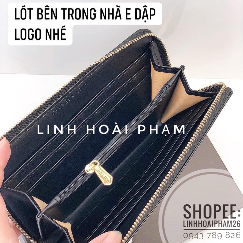 Ví cầm tay dáng kéo khoá fullbox (ảnh thật)