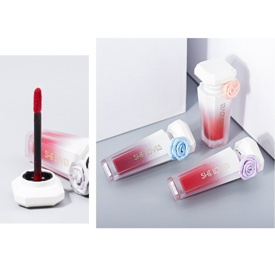 Son kem lì siêu mịn mượt Sheloves Flowers Sensation lip Gloss 5ml