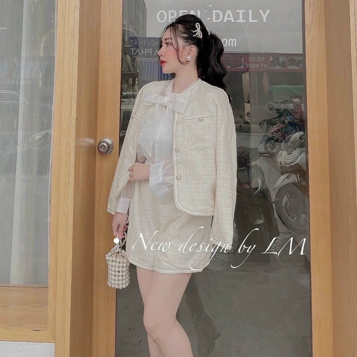 Set dạ tweed nhung hot hit - Hàng Quảng Châu loại 1