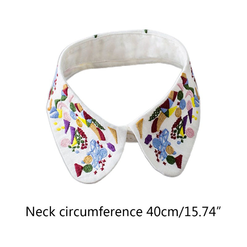 Cổ áo sơ mi giả thêu họa tiết nhiều màu sắc phong cách dân tộc cổ điển dành cho nữ
 | BigBuy360 - bigbuy360.vn