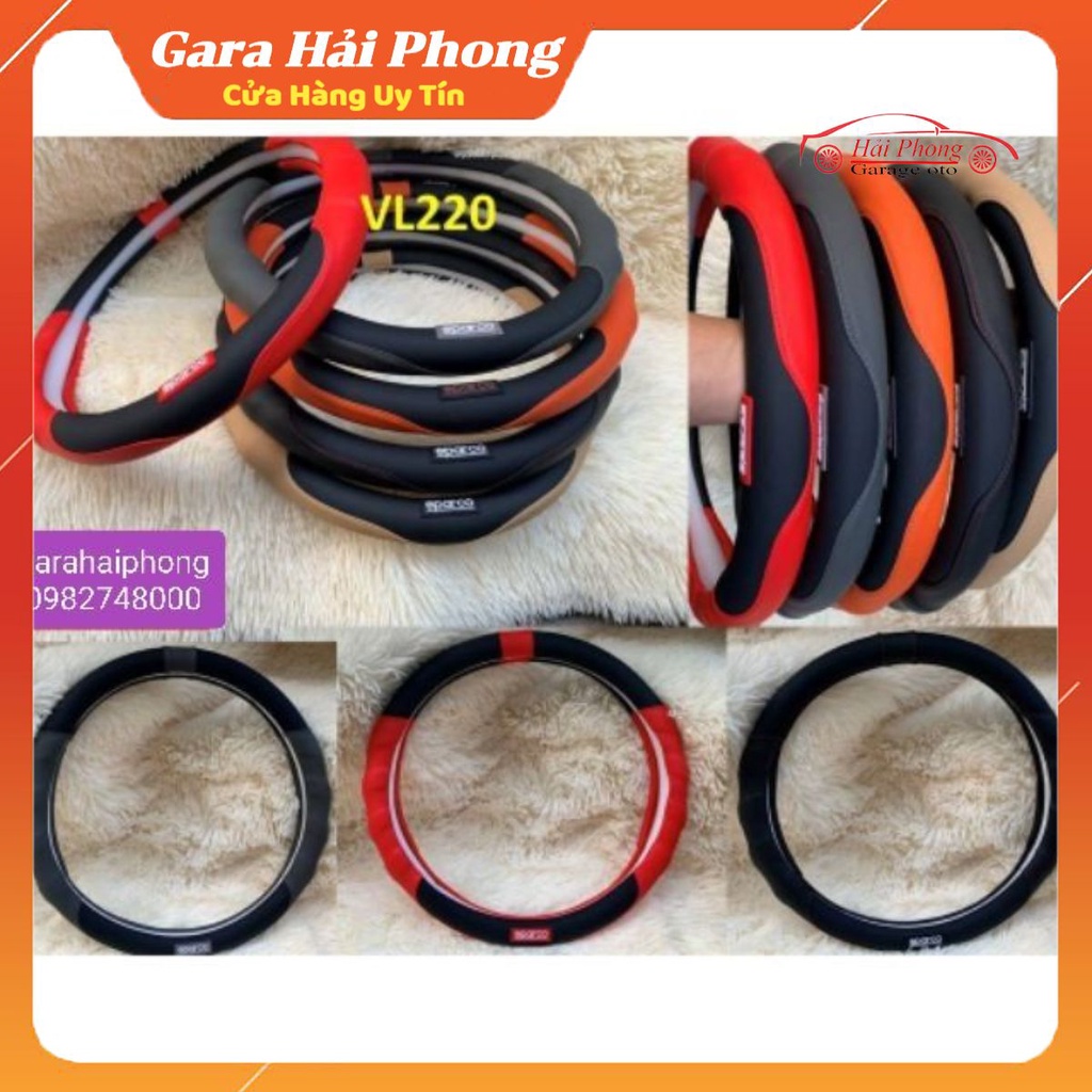 [Mã 11LSSALE giảm 100% đơn 50k] Bọc vô lăng SPARCO cao cấp size 38cm cho mọi dòng xe