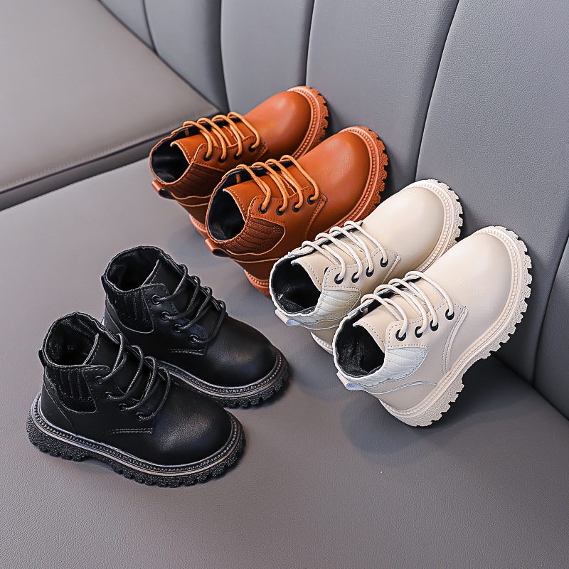 ☬Bốt cho bé gái giày cao cổ cho bé trai bé gái boot trẻ em cổ chun len da mềm đẹp thời trang đi học cho bé 2 đến 5 tuổi