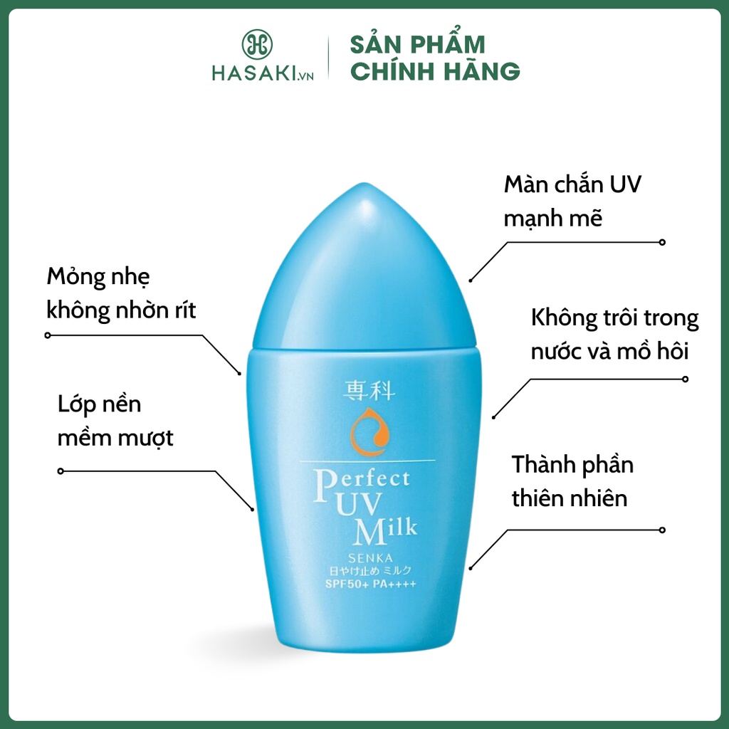 Sữa Chống Nắng Dưỡng Da SPF50/PA++++ Perfect UV Milk- 40ml