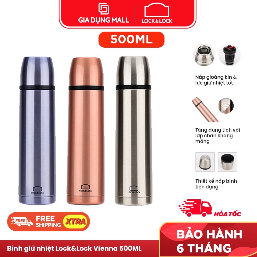 Bình Giữ Nhiệt Lock&Lock Vienna LHC1430 (500ml),Chất liệu thép không gỉ 304- Hàng Chính Hãng | BigBuy360 - bigbuy360.vn