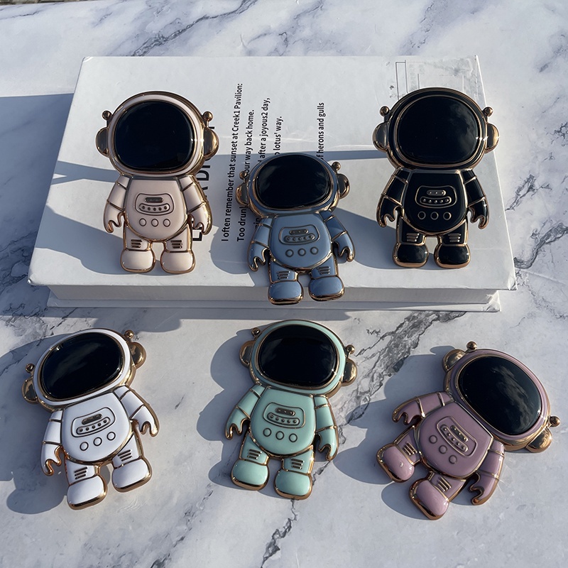Điện thoại di động Lazy Stand Grip Creative Spaceman Astronaut Điện thoại di động Stand đầy màu sắc cho tất cả các điện thoại di động