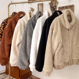 Áo khoác lông MILINAA oversize, áo lông Đà Lạt, áo mùa thu đông HOT TREND C0203