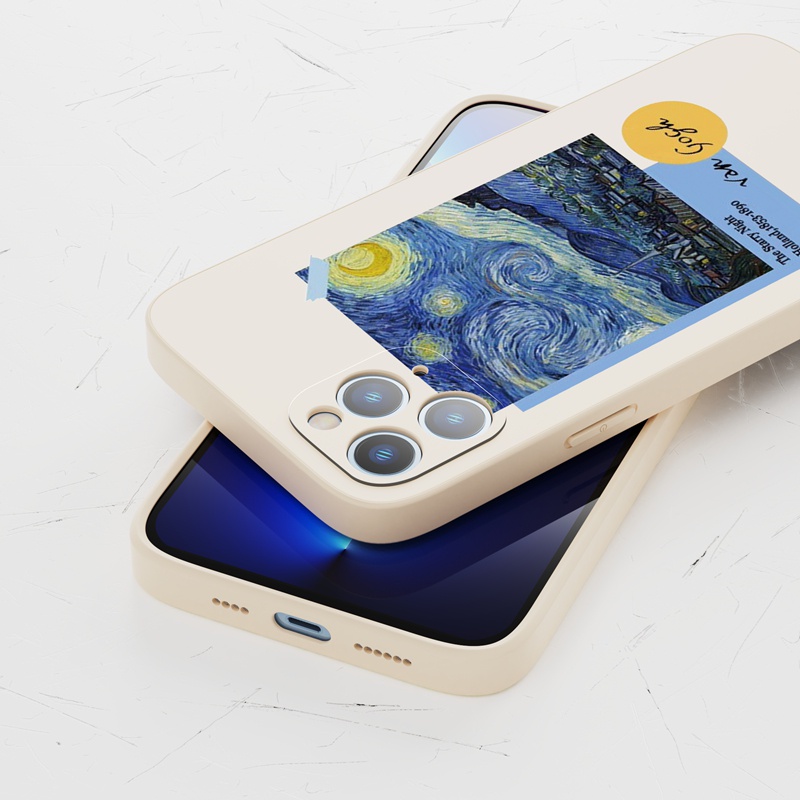 Ốp lưng iphone Ốp điện thoại Suntaiho silicon mềm hình trời sao thích hợp cho iPhone 13 12 11 Mini Pro X XR XS Max 7/8 Plus