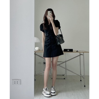 V8115 Váy dúm tay bồng Audrey