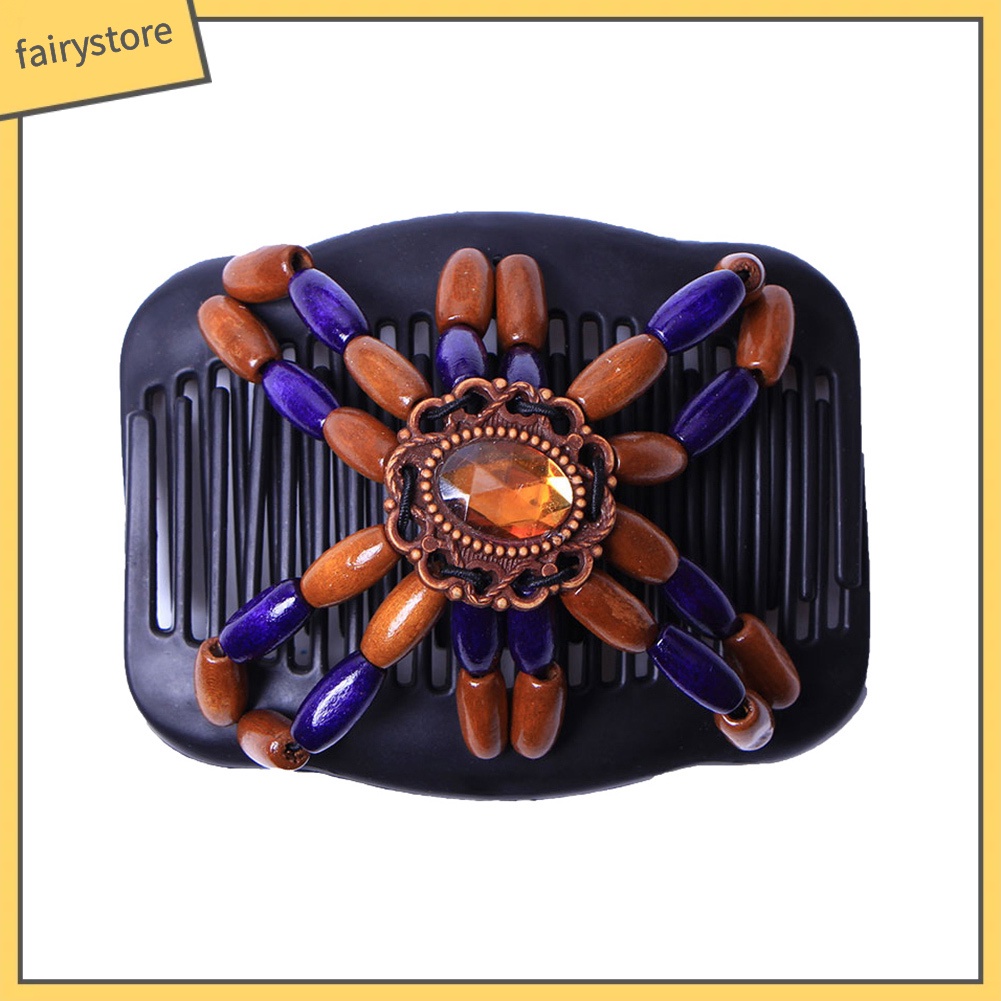 Lược Cài Tóc Đính Hạt Phong Cách Retro Thời Trang Cho Nữ