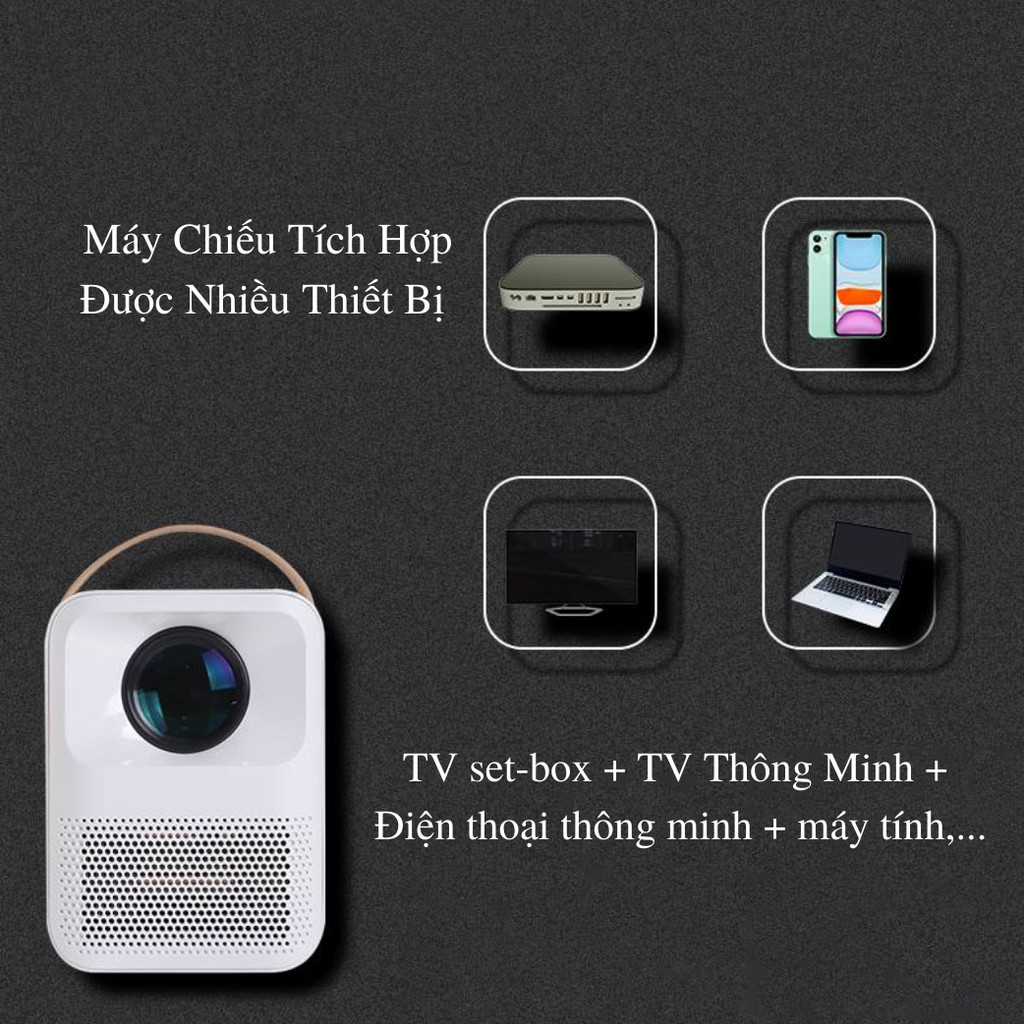 Máy Chiếu Mini BEECUBE Hệ Điều Hành Android + Kết nối Điện thoại + Full HD 1080 - Bảo Hành 12 Tháng