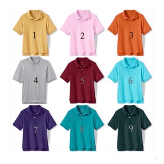 4-16T: Áo Polo LANDS’END bé trai & người lớn VNXK