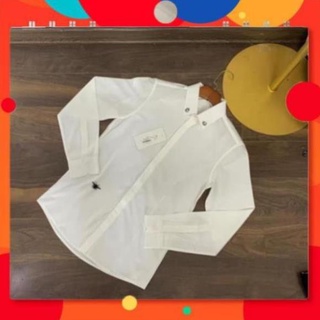 Sơ mi trắng thân thêu nhện mini *