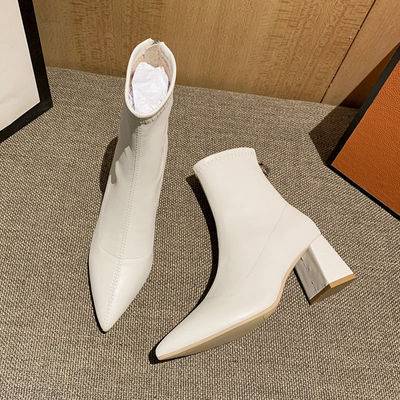 Giày Boot Cao Gót Mũi Nhọn Thiết Kế Mới Thời Trang Mùa Thu Đông Theo Phong Cách Hàn Quốc Dành Cho Nữ