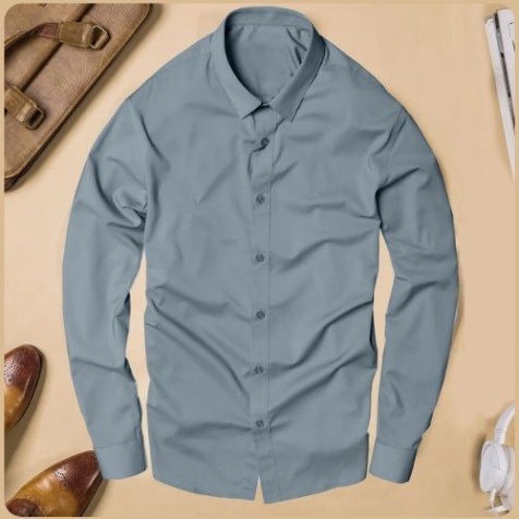 Áo Sơ Mi Nam Chất Lụa Trắng Trơn Đen Trơn Chất Cotton Dài Tay đi học hay công sở đều đẹp Adam_fashion