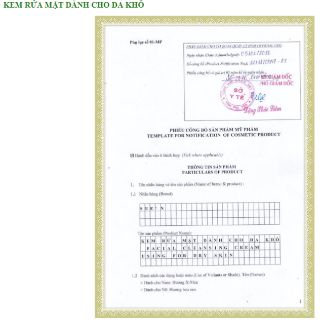 KEM RỬA MẶT SUEN