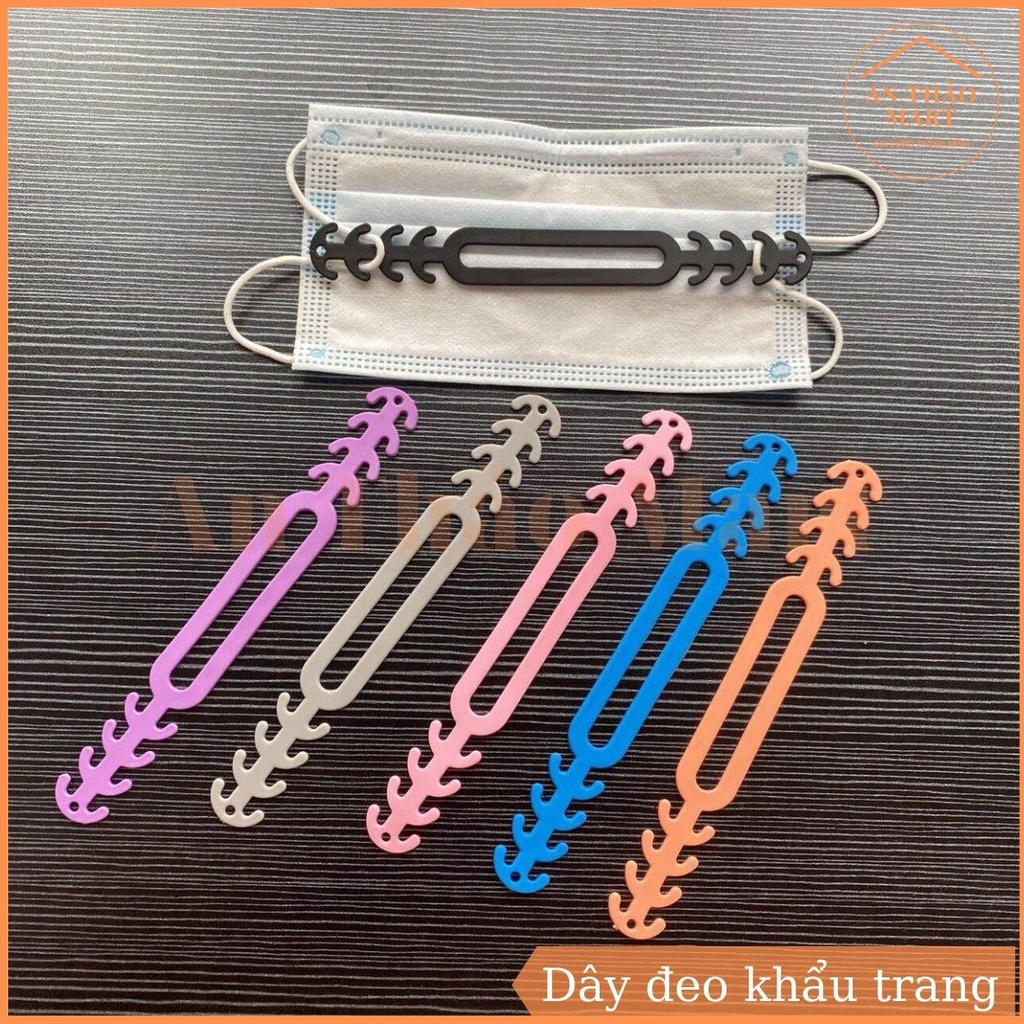 Dây Đeo Khẩu Trang Chống Đau Tai, Quai Gài Khẩu Trang, Silicone Mềm Không Hằn Da Không Hôi