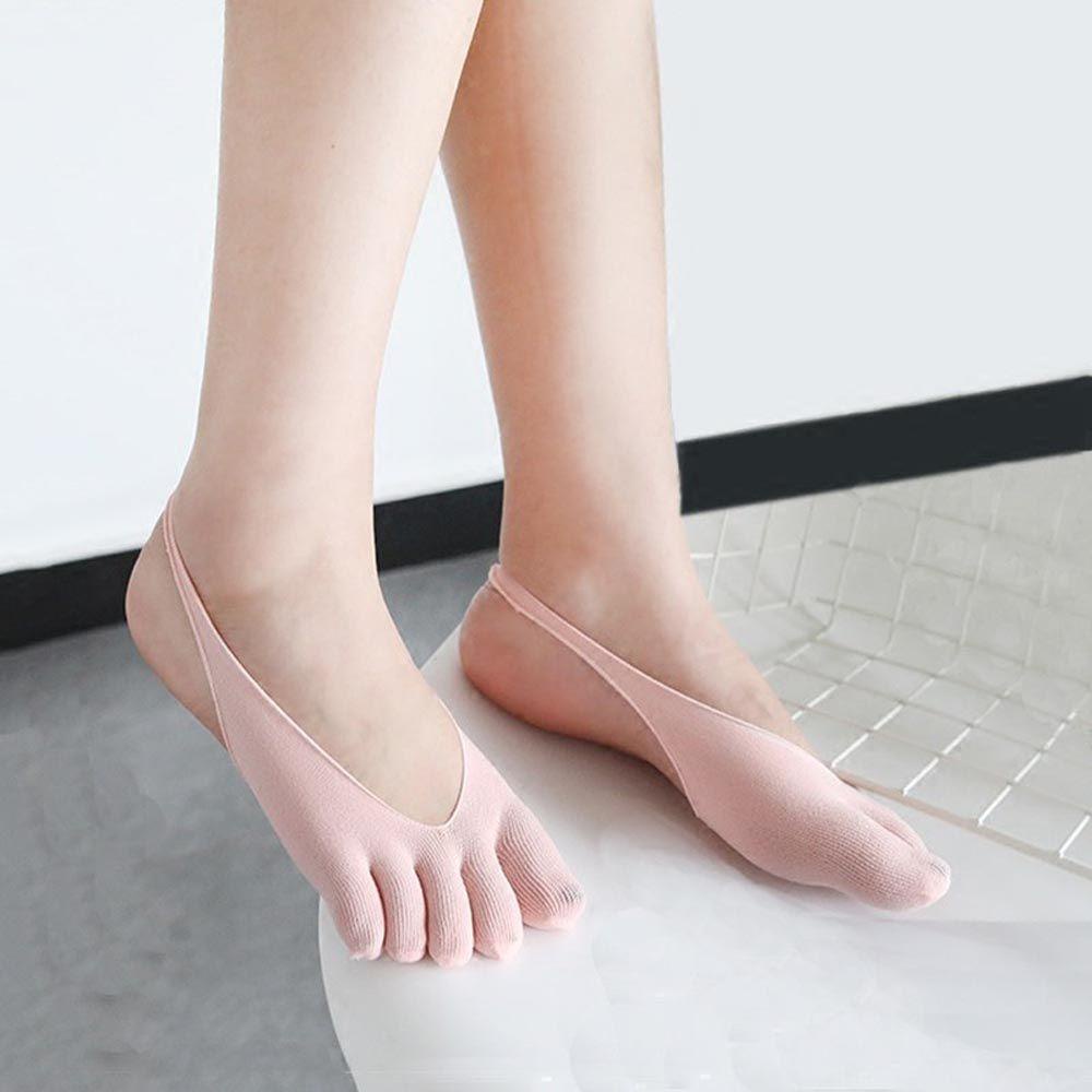 OCEANMAP Vớ Xỏ Năm Ngón Chống Trượt Bằng Lụa Thủy Tinh Trong Suốt Gợi Cảm Cho