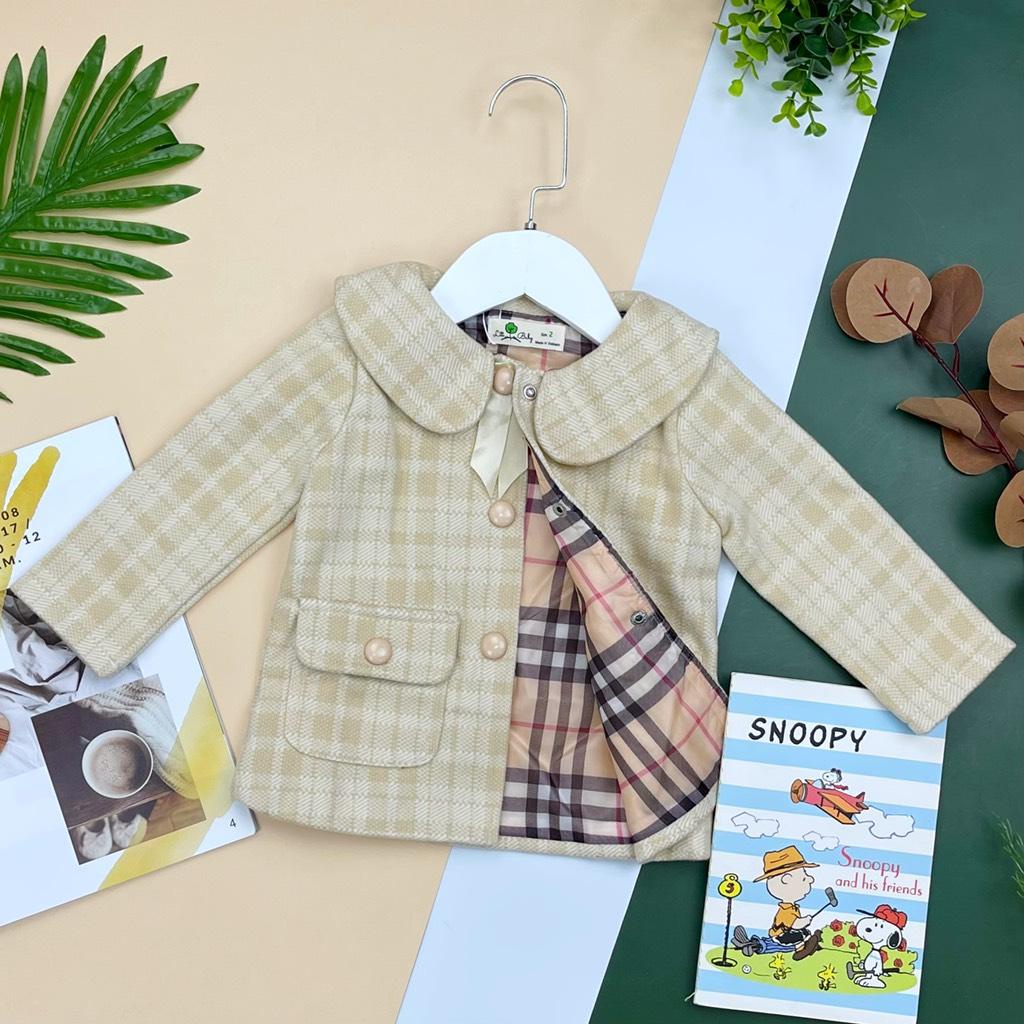 Áo khoác dạ vàng, hồng LITIBABY 2/7T