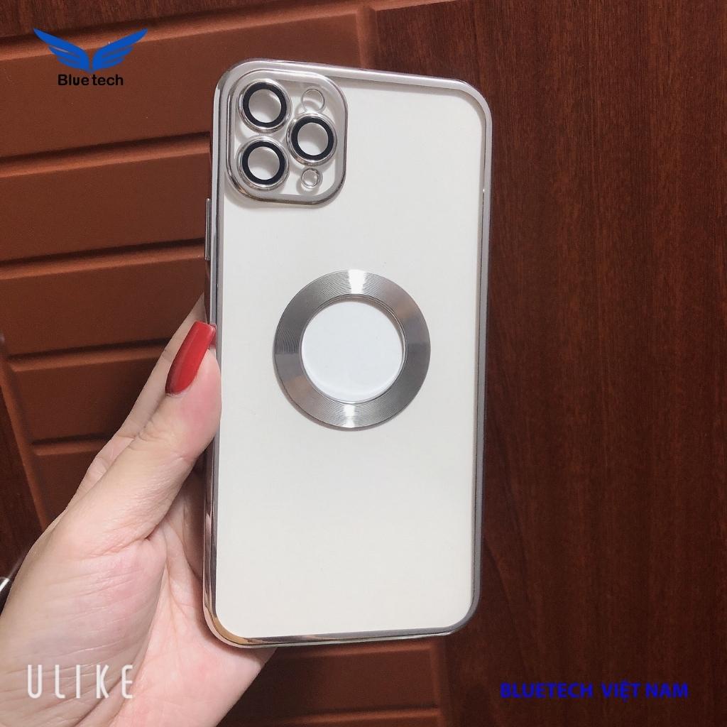 Ốp iphone hở táo màu Hồng - Bạc cao cấp cho Iphone X- Iphone 13 ProMax, Ốp iphone sang trọng đẹp nhất 2022