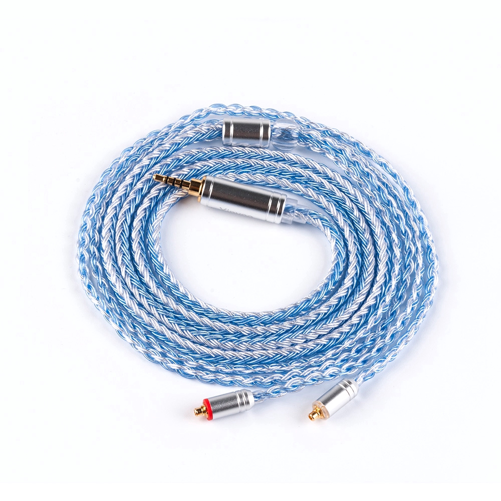 Cáp nâng cấp tai nghe mạ bạc 16 lõi với MMCX/2 chấu /QDC cho ZSN PRO AS16 AS12 CCA