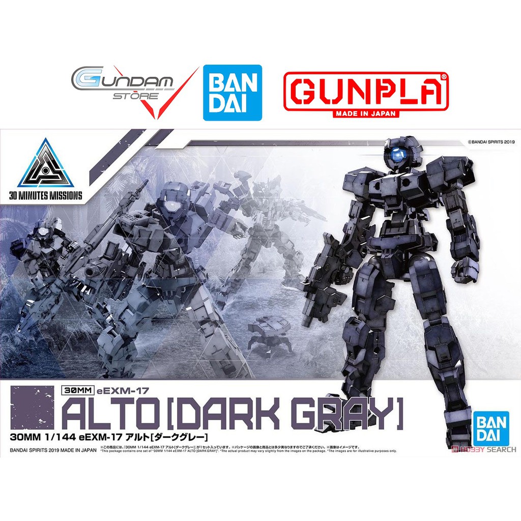 Mô Hình Bandai 30MM Eexm-17 Alto Dark Gray 1/144 30 Minutes Missions Đồ Chơi Lắp Ráp Anime Nhật