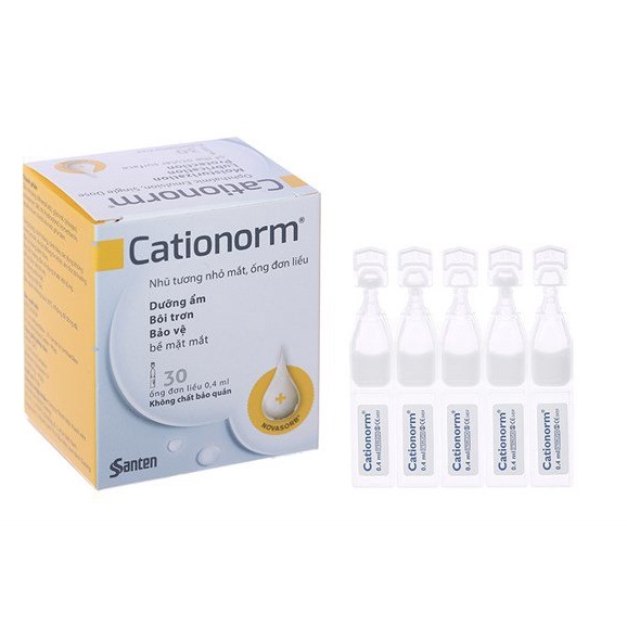 💖Cationorm Nước Mắt Nhân Tạo (hộp 30 ống - 0.4ml)