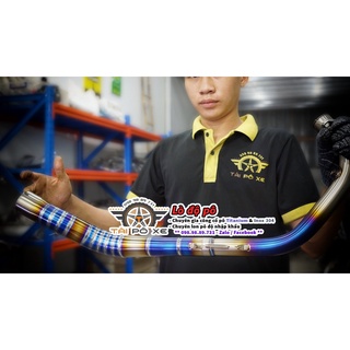 Cổ pô titan 2 khúc Exciter 150