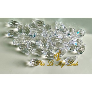 4 viên pha lê Swarovski kiểu giọt nước 6,5ly-7,5ly