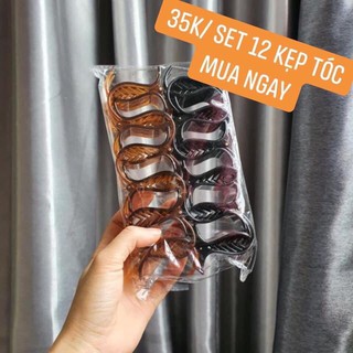 [BÁN SỈ] SET 12 KẸP TÓC 5 RĂNG GIÁ TỐT