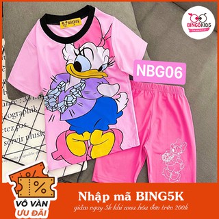 Đồ Bộ Thun Lạnh Ngố Bé Gái Xinh Yêu, Đồ bộ bé gái nhiều màu sắc cho bé từ 1 đến 8 tuổi