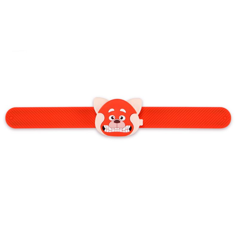 Disney Turning Red Cartoon Wristbands Keychains Cute Li Meilin Panda Figures Key Ring Pendant Accessories Toys Gift