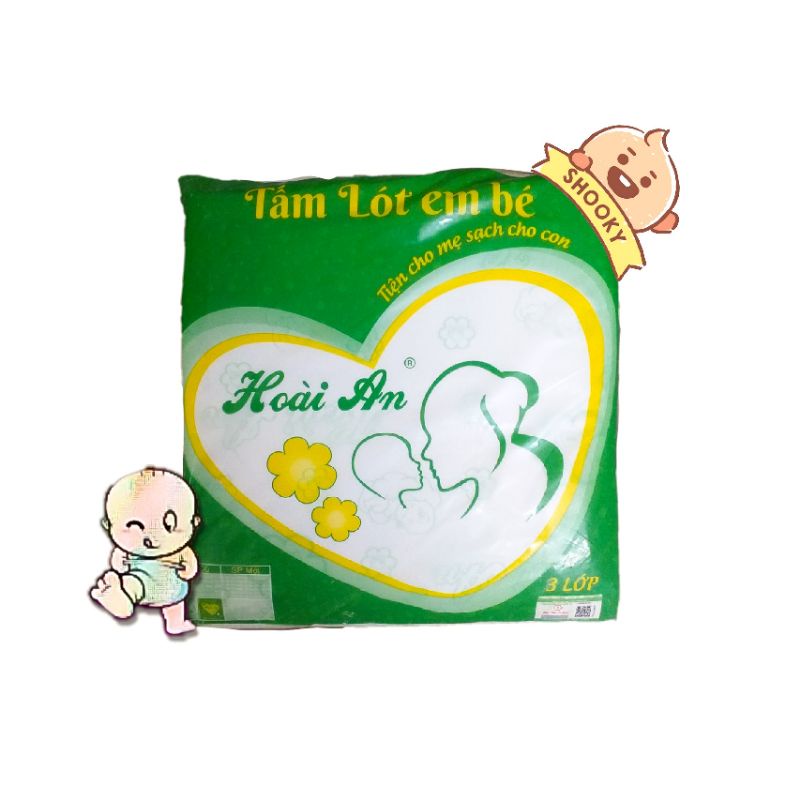 Tấm lót em bé Hoài An(tiện cho mẹ sạch cho con ) an toàn cho da