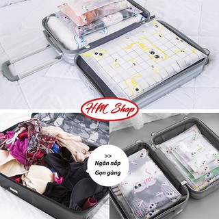 [SẴN HÀNG] BỘ 5 TÚI DU LỊCH ZIPPER ĐA NĂNG