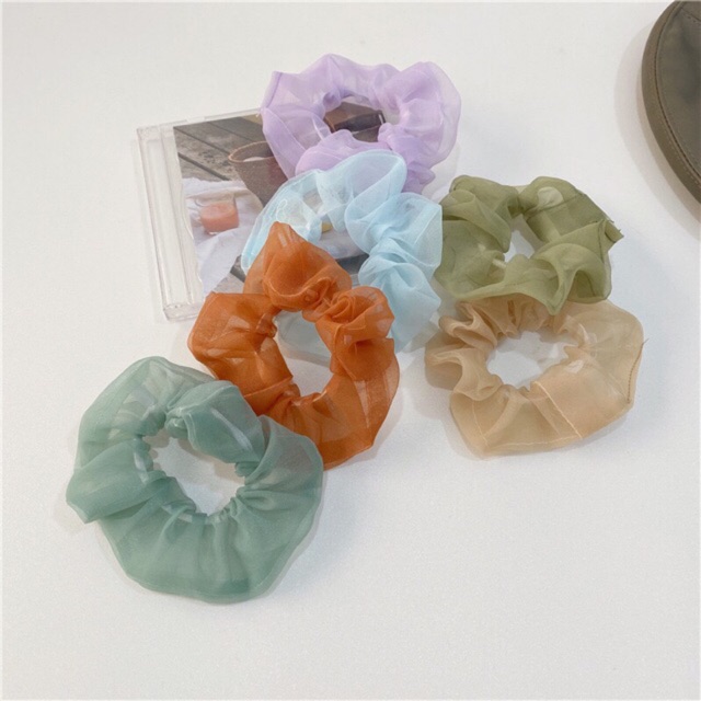 Dây buộc tóc vải chiffon - Scrunchie