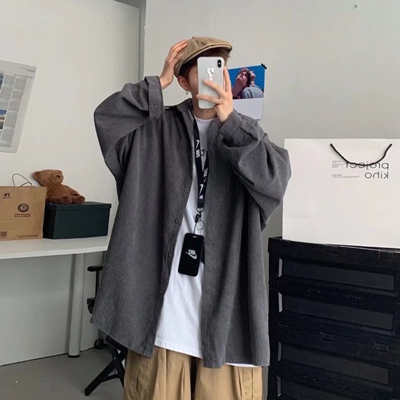 Áo Sơ Mi Tay Dài Họa Tiết Kẻ Sọc Thời Trang Mới Cho Nam