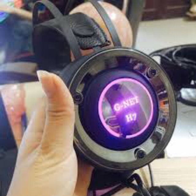 Tai nghe Gaming G-Net H7S Rung Led I Headphone GNet H7s Led 7 màu, Có Rung