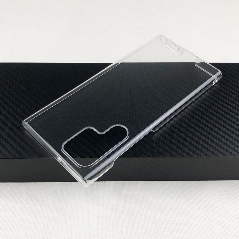 Ốp Điện Thoại PC Cứng Trong Suốt Bóng Bẩy Bảo Vệ Camera Cho Samsung Galaxy S22 Ultra Plus 5G