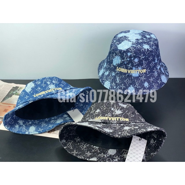 Mũ vành cụp - nón Jean Loang thêu chữ louis - vuiTTon sành điệu thời trang nữ
