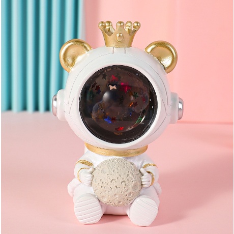 Đèn ngủ LED phi hành gia DRS5 astronaut nhựa resin hoạt hình trang trí cute dễ thương
