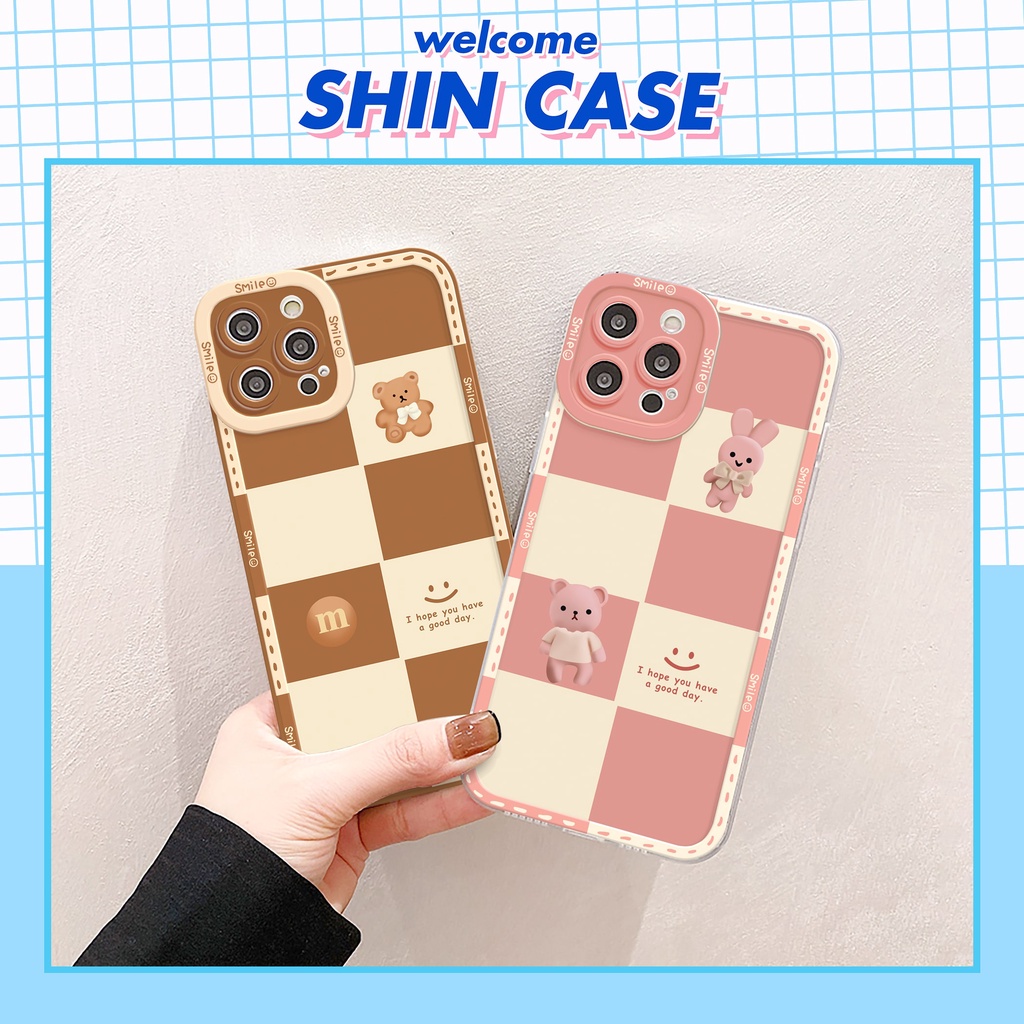 Ốp lưng iphone Hope Smile bóng trong cạnh vuông 6/6plus/6s/6splus/7/7plus/8/8plus/x/xs/11/12/13/14/pro/max/promax/plus
