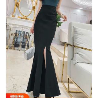 chân váy maxi body xẻ chân