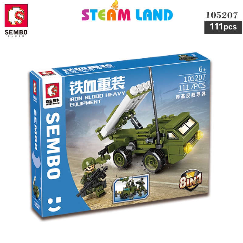 Đồ Chơi Lắp Ráp Xe Phóng Tên Lửa - SEMBO 105207 -Steamtoys