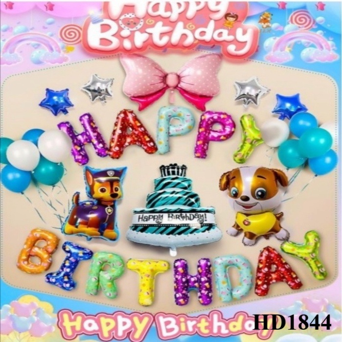 Phụ kiện trang trí sinh nhật [FREESHIP❤️] set bóng bay chi tiết trang trí sinh nhật