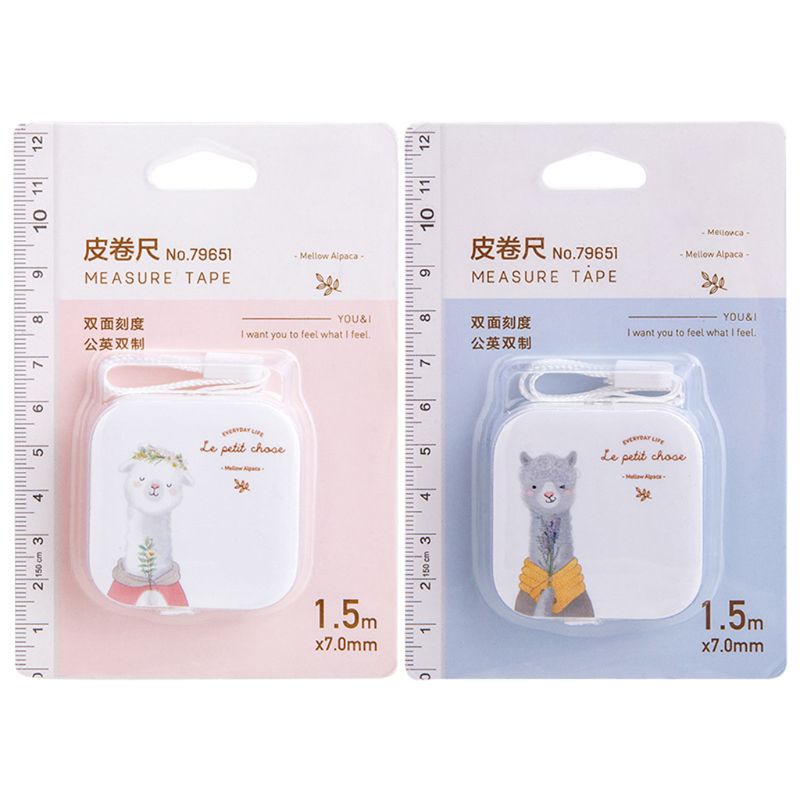 Thước Dây Bằng Da Màu Kẹo Thiết Kế Nhỏ Gọn Thời Trang