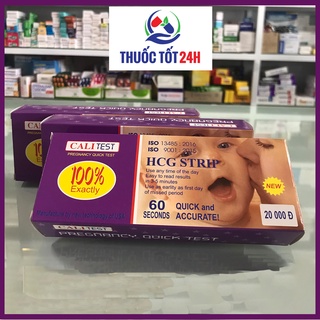 Que Thử Thai phát hiện SỚM HCG Strip Nhanh Cali Test Chính xác - Che tên sản phẩm khi giao hàng