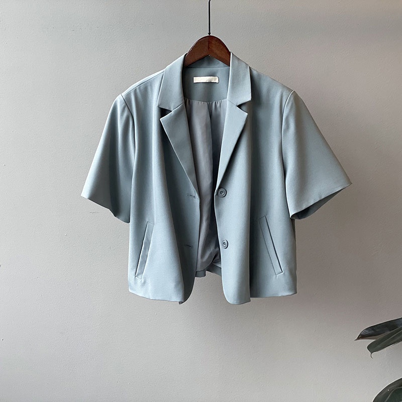 Áo Khoác Blazer Nữ Ngắn Tay Dáng Ngắn Công Sở Thanh Lịch Thời Trang Sugal AO KHOAC NU 002V1