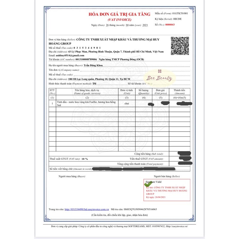 Nước Hoa Vùng Kín Follie Hương Thơm Ngọt Ngào Quyến Rũ 5ml